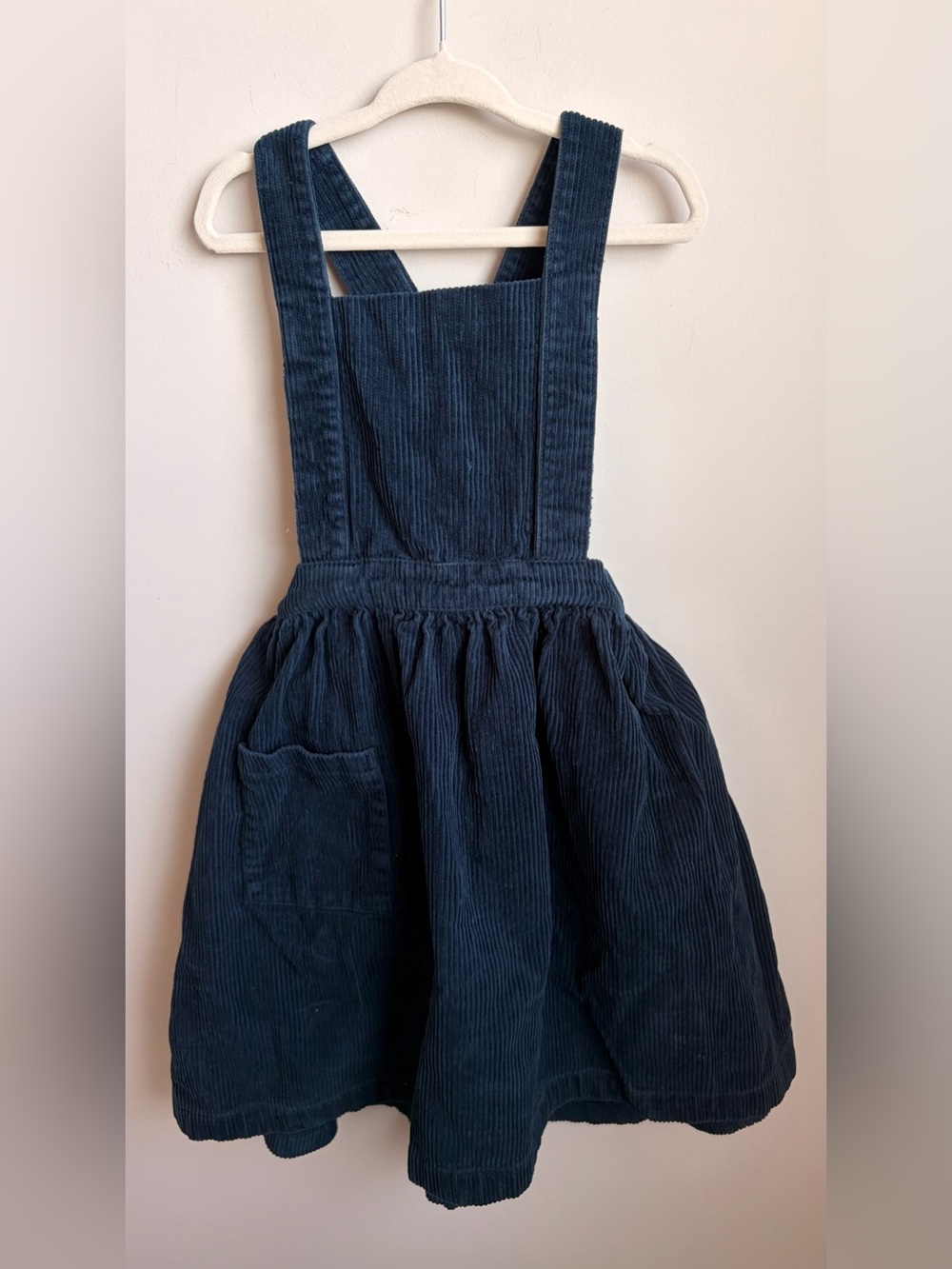 Simple Folk Children's Navy Corduroy Pinafore Dress